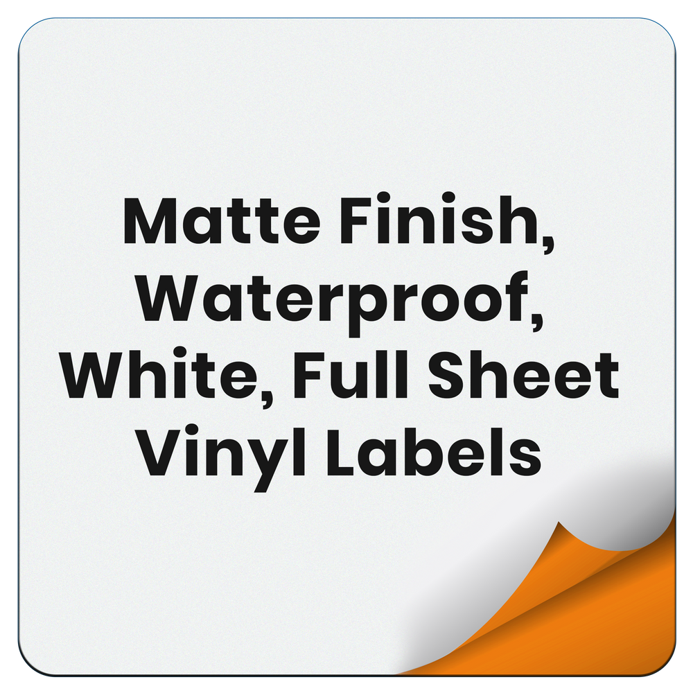 A4 Blank Waterproof Sticker Paper Matte White Vinyl Label SPECIAL for  Inkjet Printer